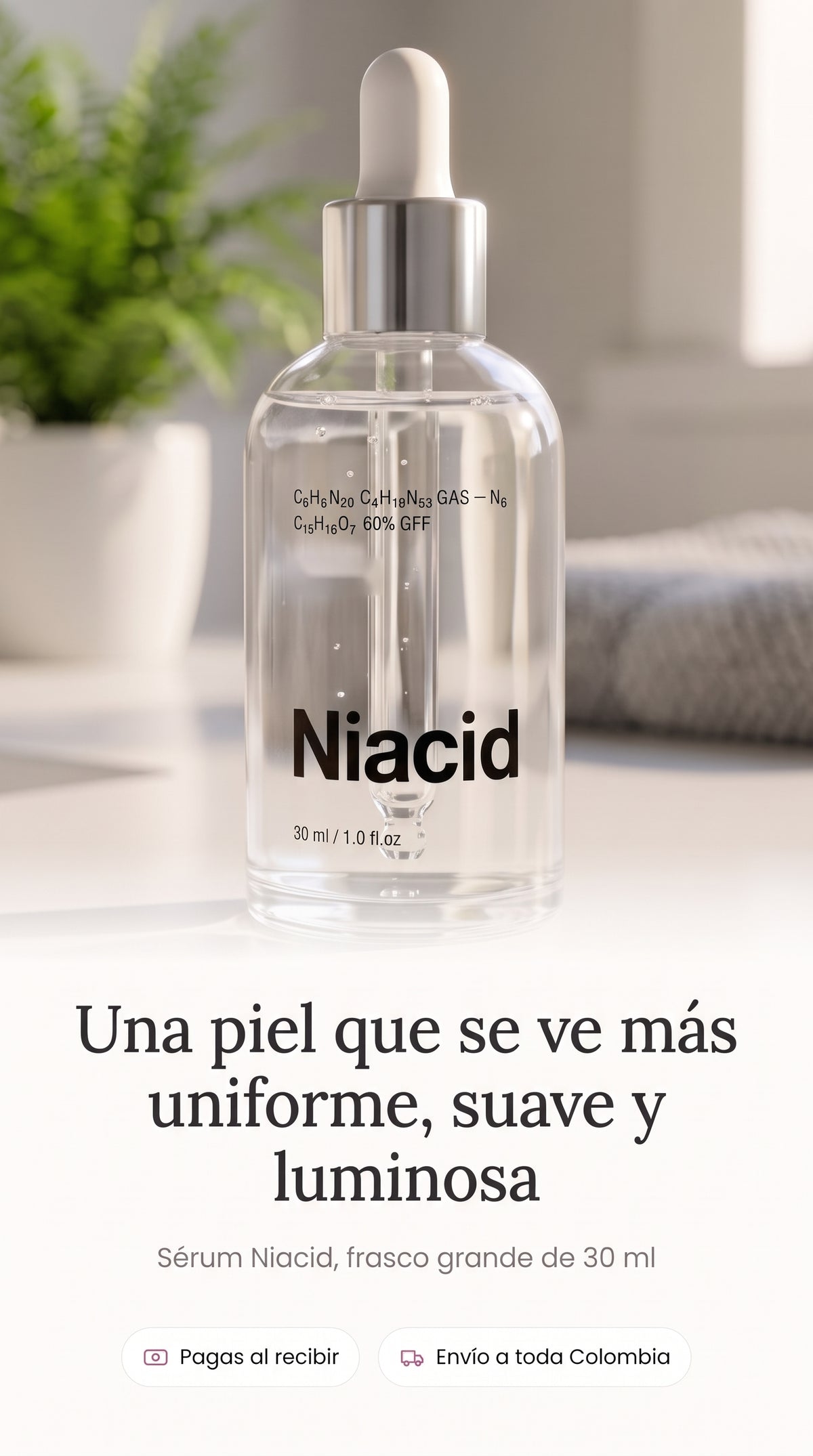 Sérum facial Niacid 30 ml de Lunara